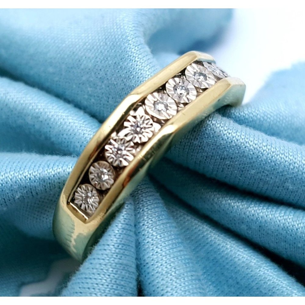 Unique 10k Karat Solid Two Tone Multi Color Gold … - image 3